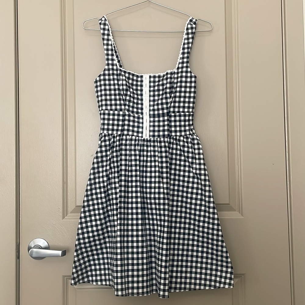 Avec Les Filles Gingham Mini Dress